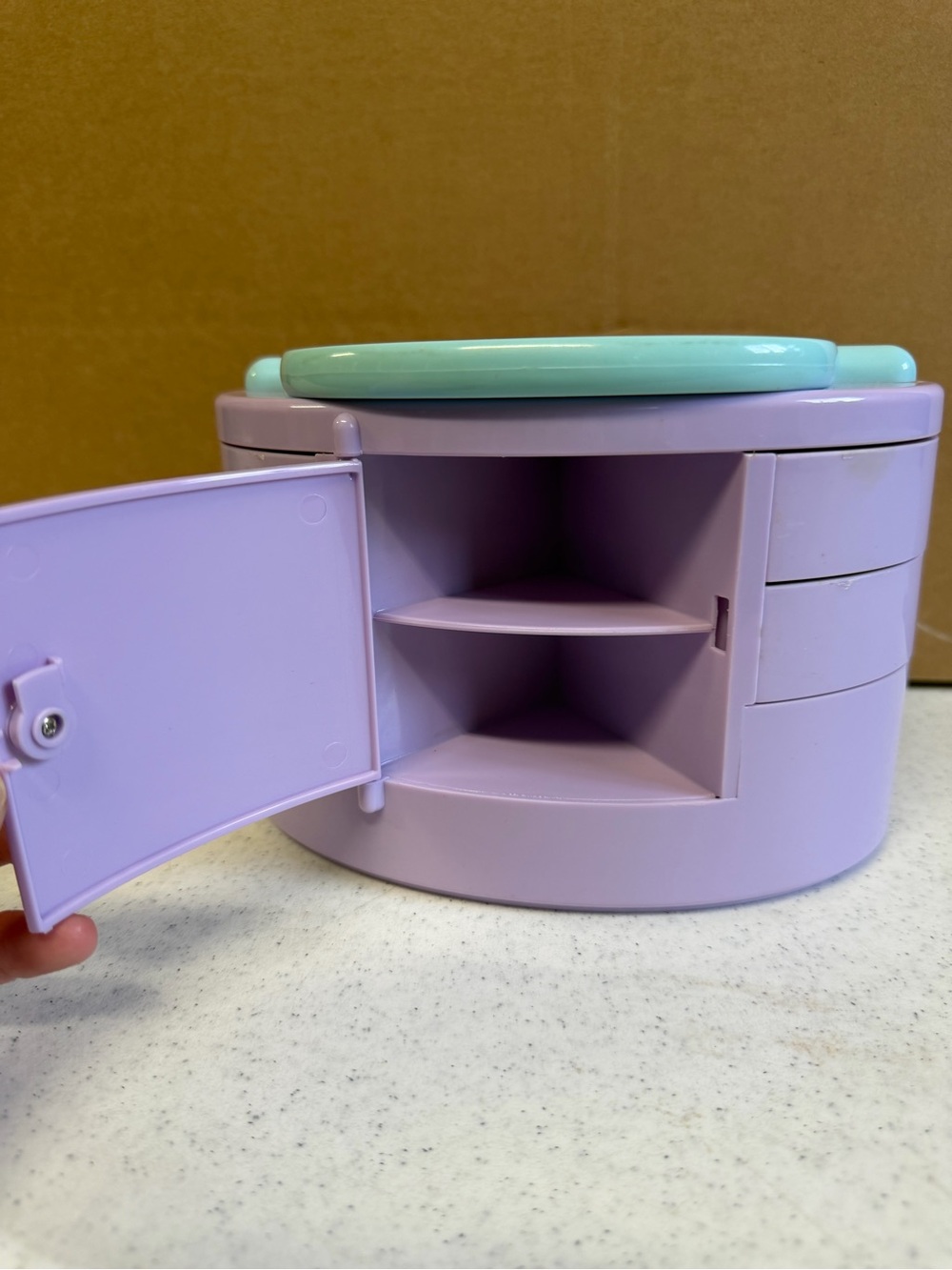 Polly Pocket Vintage 1991 PULLOUT PLAYHOUSE Jewelry Box Great Condition 3 Dolls - Picture 10 of 10